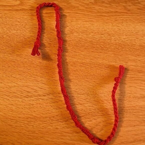 Red Rope Woven Bracelet - Picture 3 of 3